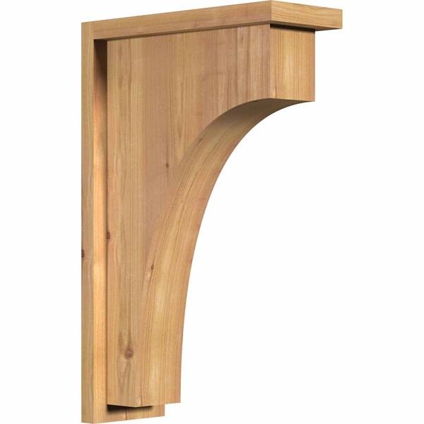 Ekena Millwork Huntington Smooth Corbel w/Backplate, Western Red Cedar, 5 1/2"W x 14"D x 22"H COR06X14X22HUN01SWR - main